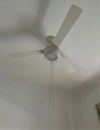 2 Ventiladores de techo blanco