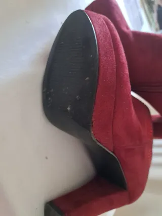 Botines Burdeos con Brillantes