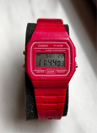Reloj Casio F-91W Rosa