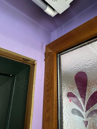 Vidriera PVC decorada