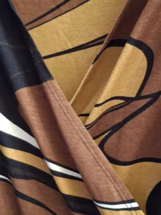 Vestido Corte Inglés + Falda Marrón