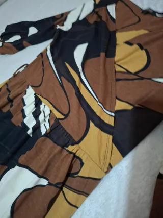 Vestido Corte Inglés + Falda Marrón