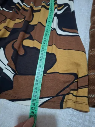 Vestido Corte Inglés + Falda Marrón