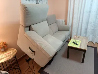 Sofá de 3 plazas beige