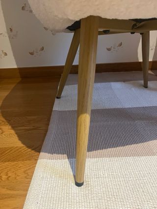 Sillón efecto lana blanco