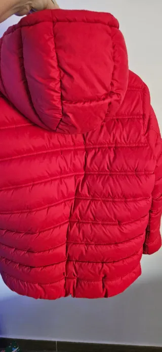 Chaqueta Plumón Benetton Roja Talla S