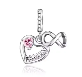 Charm Familia Infinito Corazón Pulsera Pandora