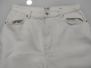 Pantalones vaqueros blancos chico T.42