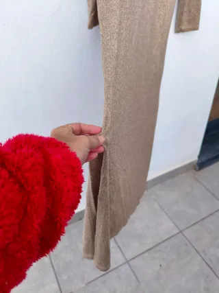 Vestido fiesta dorado