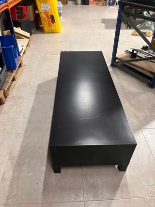 Mesa de centro negra madera