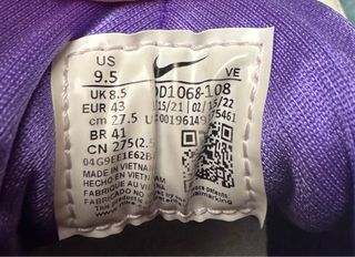 Zapatillas Nike Air Huarache Morado Blanco