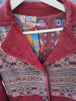 Abrigo Desigual Multicolor Talla 40