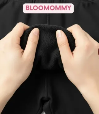 Leggings premamá forro polar negros