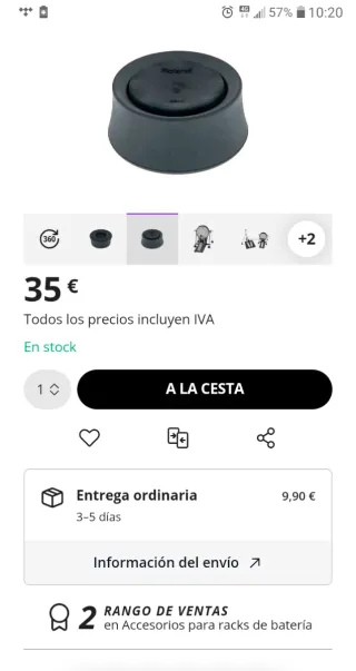 Roland NE1 Aislamiento acústico y vibración