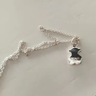 Collar Tous Oso con Turquesa Plata