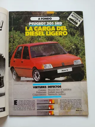 Revista automovilismo Motor 16 num 90 julio 1985