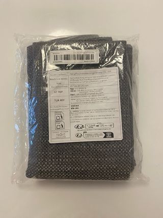 Pack 2 fundas cojín sin estrenar gris oscuro 40x40