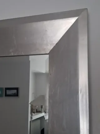 Espejo decorativo salón plata