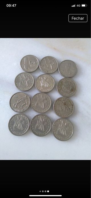 12 Moedas Antigas Portuguesas 2 Escudos e 50 centa