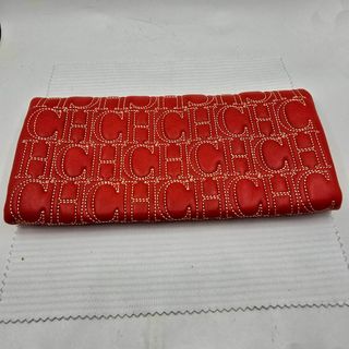 Cartera de mano piel roja Carolina Herrera