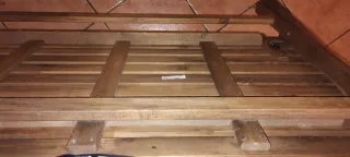 Mesa plegable de madera