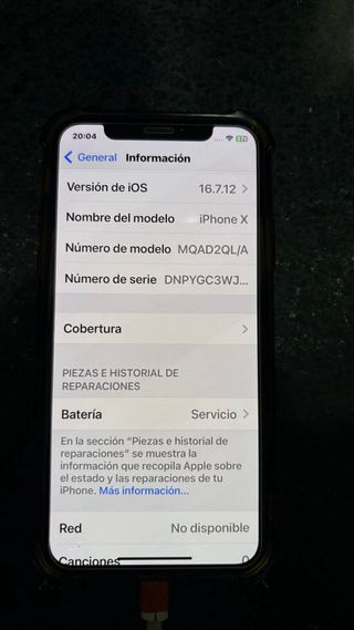 iPhone X 64GB Plata/Gris Espacial