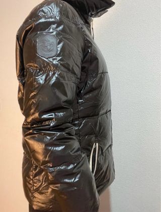 Plumífero brillante Redskins negro