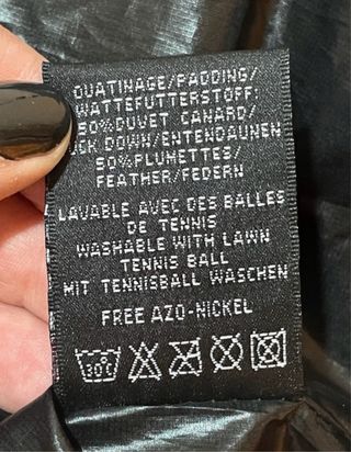 Plumífero brillante Redskins negro