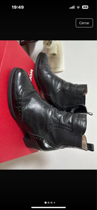 Botines negros de piel