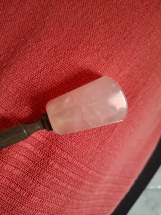 Accessorio vintage quarzo rosa