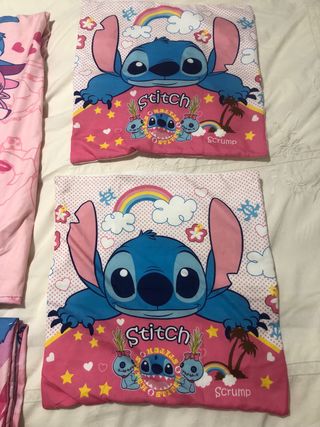 Funda Nórdica Stitch Rosa como nueva