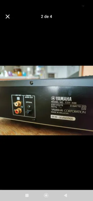 Reproductor CD Yamaha CDX-496