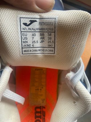 Zapatillas Joma Talla 40 Azul/Blanco