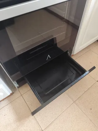 Cocina de gas butano negra