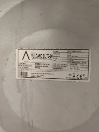 Cocina de gas butano negra