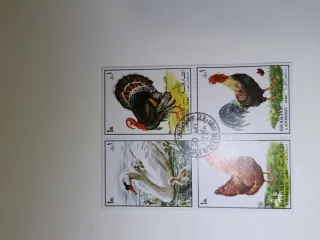 16 Francobolli Sharjah Uccelli 1 RL