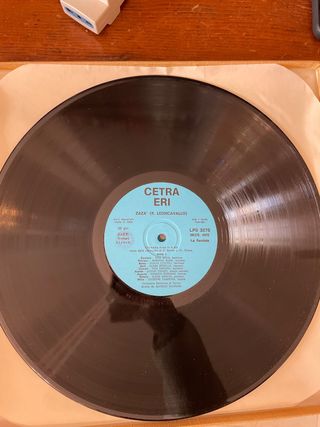 Coppia Vinili Cetra: Leoncavallo La Bohème Zaza