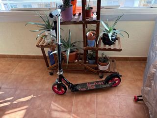 Patinete Oxelo Negro y Rosa