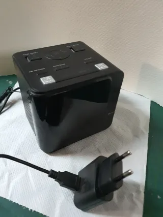 Radio Despertador Electrónico Negro