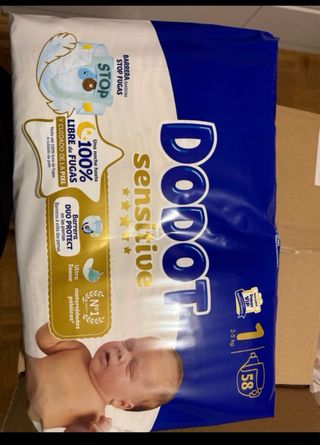 Dodot Sensitive Talla 1 (2-5 kg) - 58 pañales