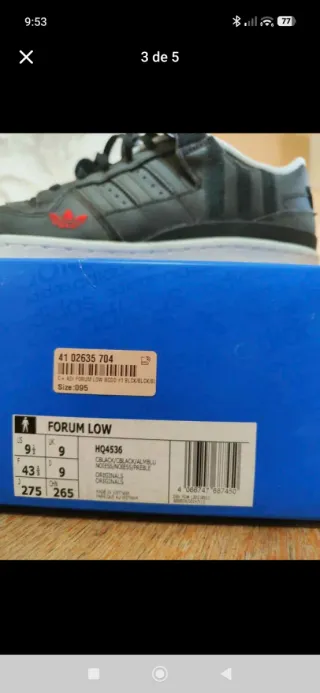 Adidas Forum Low RCDD Taglia 43 1/3