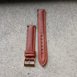 Cinturino vintage vera pelle marrone