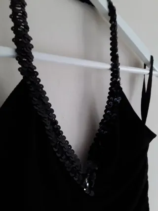 Vestido fiesta negro XS