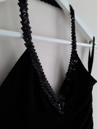 Vestido fiesta negro XS