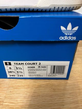 Adidas Team Court Talla 38 2/3