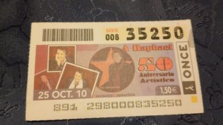 Raphael 11 Biglietti Lotteria 50 Anniversario