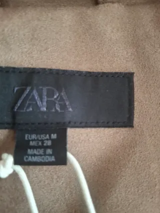 Cazadora efecto piel melocoton