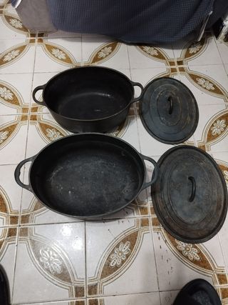 Cacerolas Hierro Fundido Ovaladas de pied-selle.