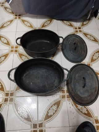 Cacerolas Hierro Fundido Ovaladas de pied-selle.
