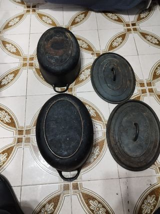 Cacerolas Hierro Fundido Ovaladas de pied-selle.